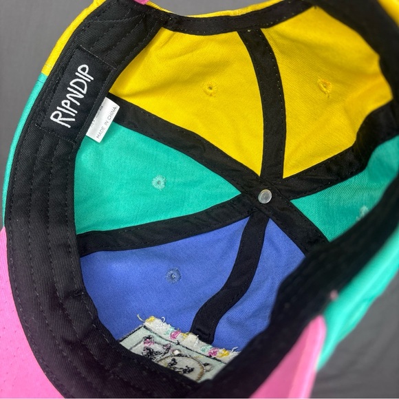 Teddy Fresh Ripndip Hat Cap Strap Back Embroidered Mens Collaboration Streetwear - Picture 9 of 15